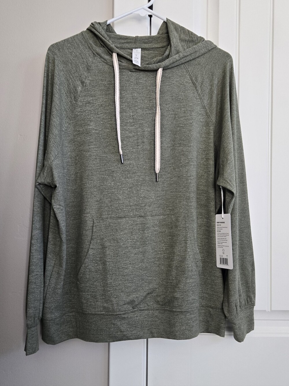 Balance Collection Olive Green Cowl Hoodie Sweater